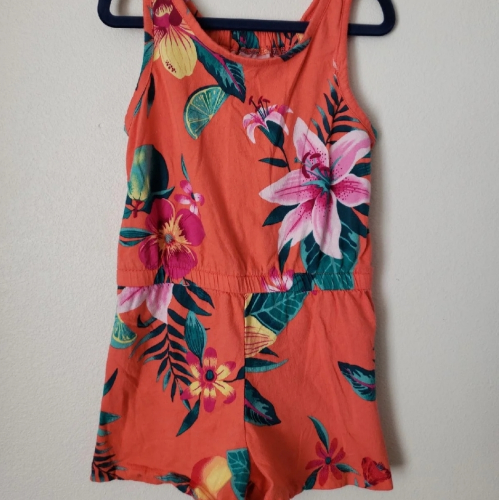 Old navy girls romper size small 6-7 Hawaiian